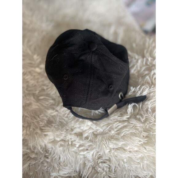 White Fox Black Baseball Hat - Picture 2 of 4